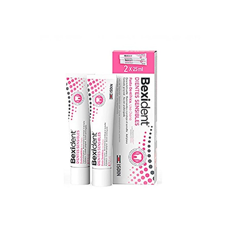 Bexident dientes sensibles pasta dentifrica smile & go  2 tubos 25 ml